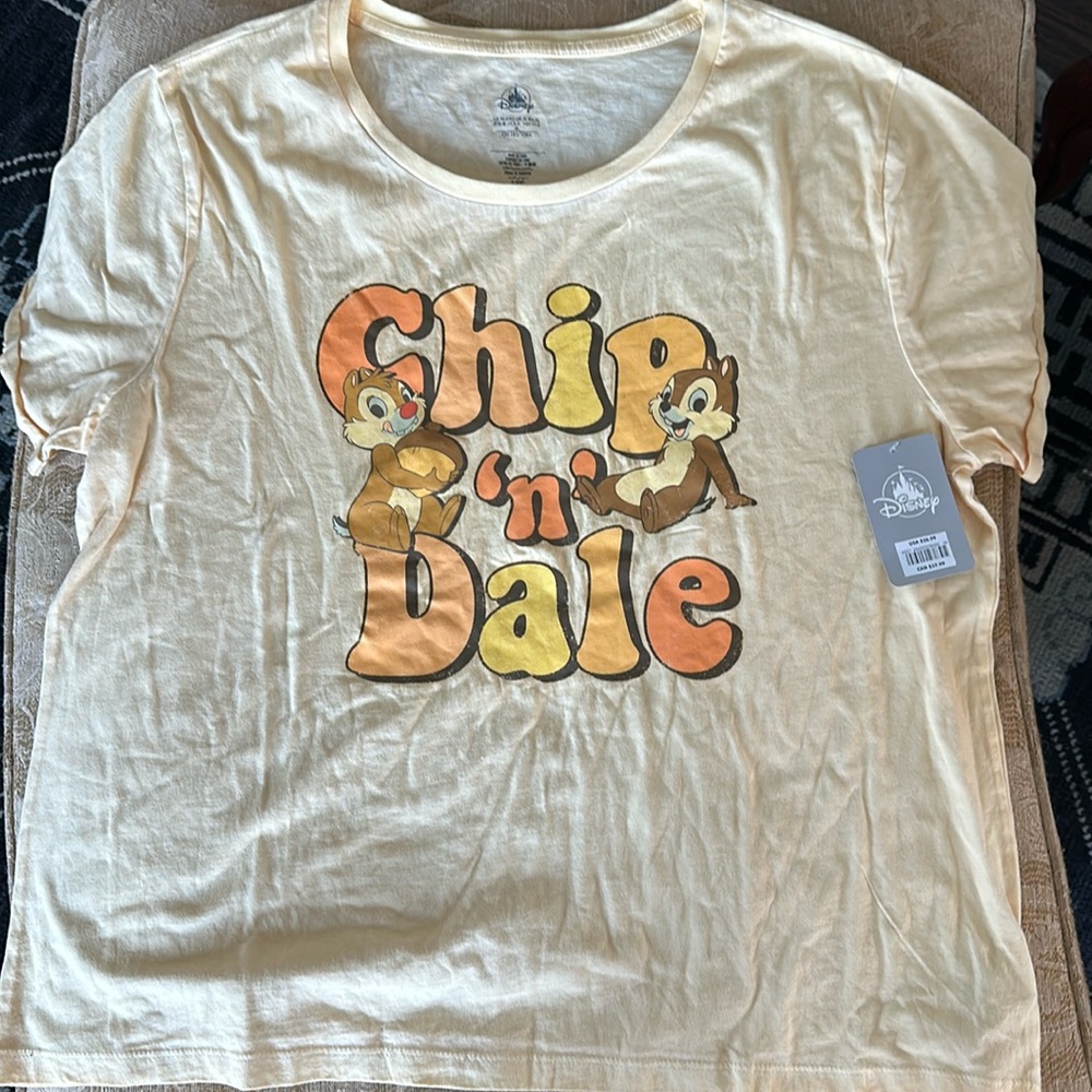 Disney Store Chip and Dale XL T Shirt